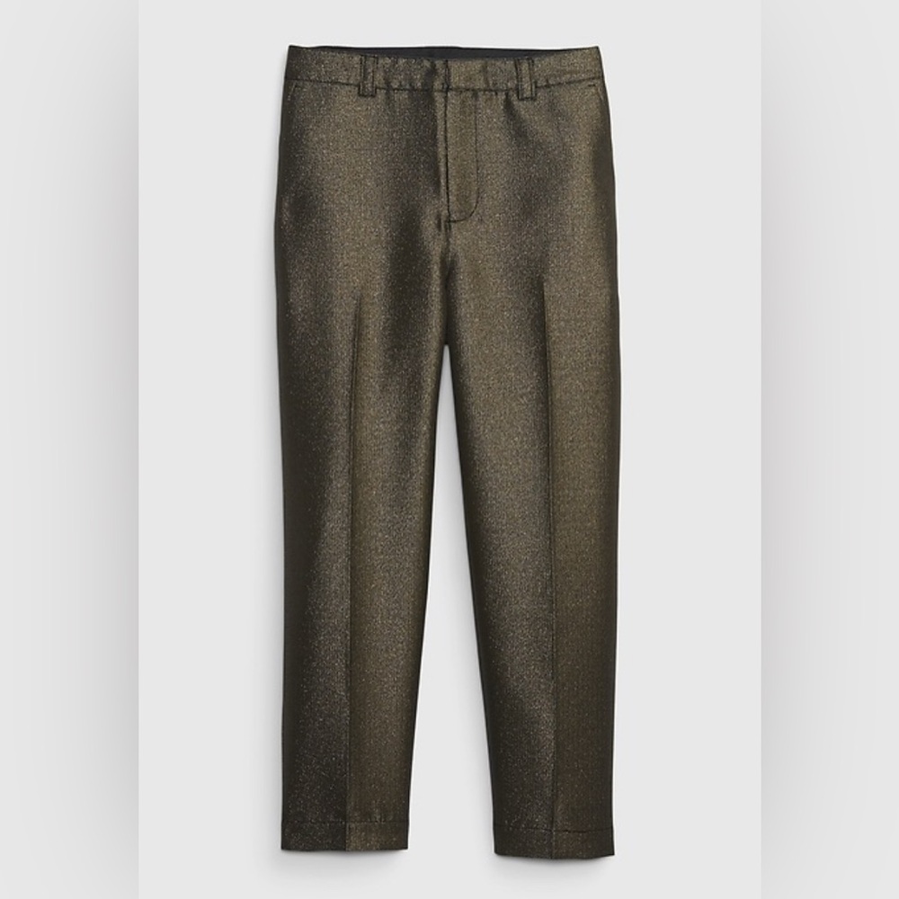 Gap Metallic Straight Up Pants (Black/Gold) - 6